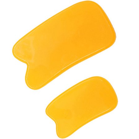 guasha bivax harts massager naturlig massager skrotplatta F