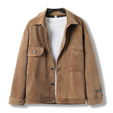 Män Med Fickor Ytterkläder Button Down Cardigans