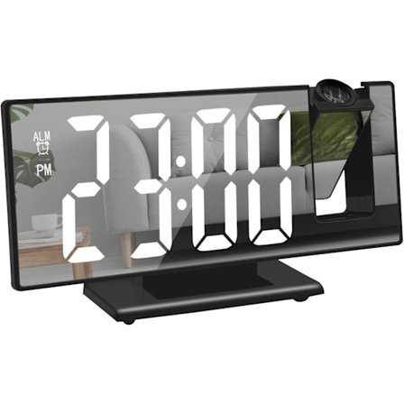 Ny projeksjonsvekkerklokke multifunksjonell intelligent digital nattlys skrivebord