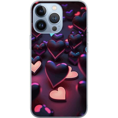 Kompatibelt Mobildeksel til Apple Apple iPhone 13 Pro Midnattshjerter