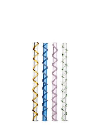 Byon Straws Celebrate 4Pcs/Set - Multi/patterned - ONE SIZE