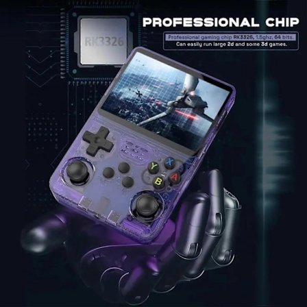 R36S Retro Håndholdt Videospillkonsoll Linux System 3.5 Tommers IPS Skjerm Bærbar