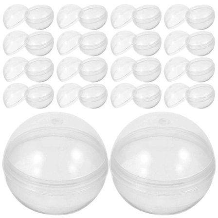 NA/50 st Plast Transparenta Bollar Mångsidiga Vridna Runda Bollar Klara Fyllbara Grab Balls Som Visas Som Visat 2.8X2.8cm
