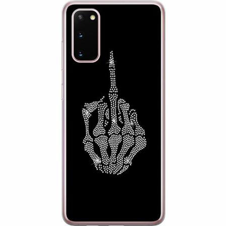 Samsung Galaxy S20 Genomskinligt Skal Fuck You Bling