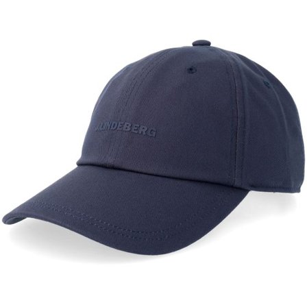 J.Lindeberg - Blå unconstructed Keps - Calix Cap Jl Navy Dad Cap @ Hatstore