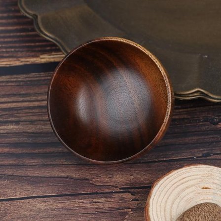 Salladsskål Praktisk Hållbar Trä Enkel förvaringshållare Kitch