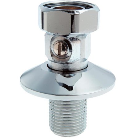 Trio Perfekta 970403 Anslutningskoppling M26x1,5 x G15, rak för vägg, med avstäng, Badrum