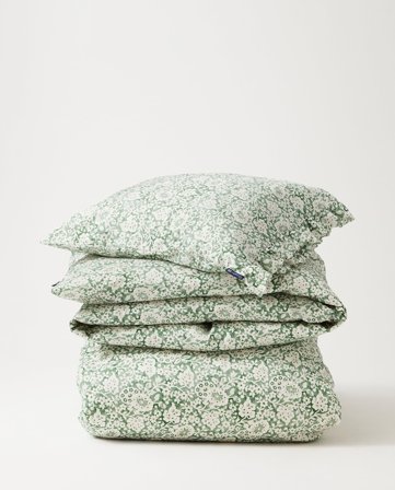 Lexington Sengesæt i bomuldssatin med grønt blomsterprint