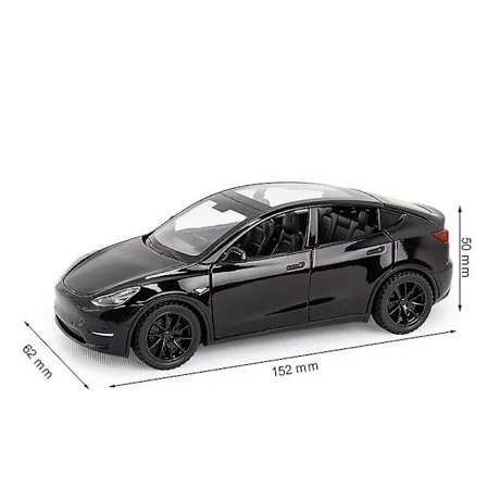 1/32 Tesla Model Y SUV Lekebil Modell Diecast Legering Metall Miniatyr Lyd & Lys Trekk Tilbake 1:32 Samling Gave Til Gutt Barn