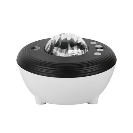 Stjärnhimmelprojektor, Lampprojektor, Alexa-kompatibel, Vitt brus