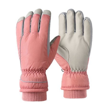 Kvinder Plys Handsker Snowboard Ski Handsker MØRK PINK