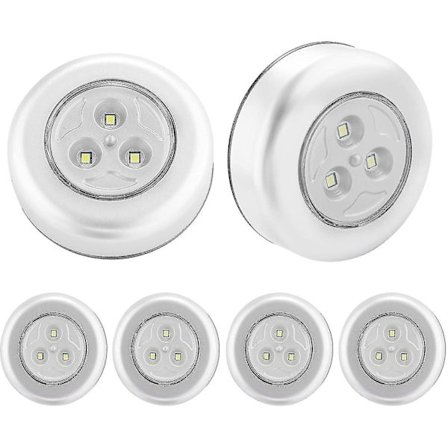 Night Lights Led Lamp 6pcs Self-adhesive Led Spot Lamp Additional Lighting For