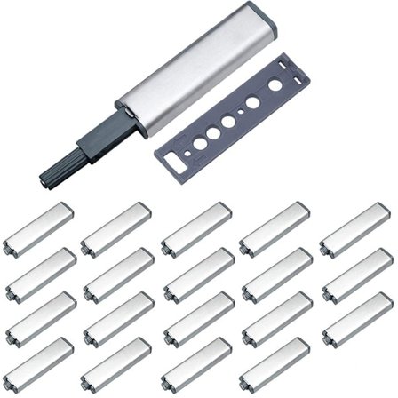 Magneettinen työntösalpa 20 kappaleen pakkaus Ovijarru Magneetit, Työnnä avattava magneettinen työntösalpajärjestelmä kaapille, Tiro-ovelle