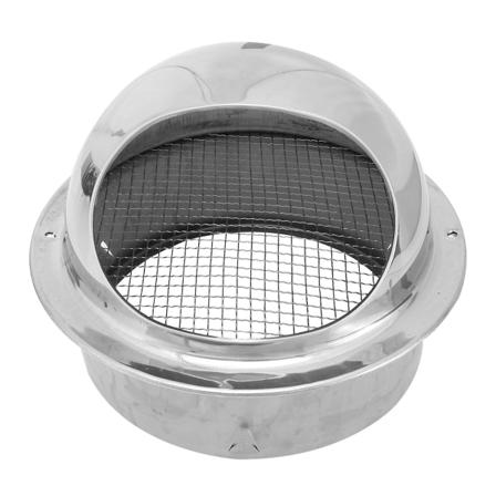 Veggutluftventildeksel i rustfritt stål, avtrekksdeksel for kjøkkenhette, avtrekksrørdeksel, luftventilgitter Silver 20x20cm