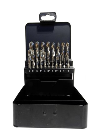 Ironside HC-061 Borrsats 19 delar, HSS, 1/4" sexkant, Borra & mejsla