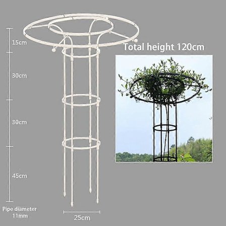 Puutarhakasvituki Sateenvarjotorni Kiipeilykasveille DIY Kiipeilykasvituki Kukkaruukkujen Tuet