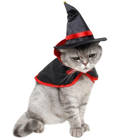 Halloween Kæledyrskostume til Katte & Hunde - Juleforvandlingskappe