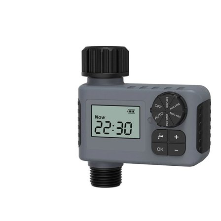 Trädgård Bevattning Enkeluttag Slang Bevattning Timer,1, Svart Med LCD Skärm