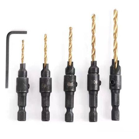 Hexagon håndtag forsænket hoved twist bor til træbearbejdning