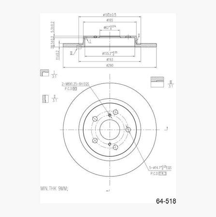 Bromsskiva - Biltema