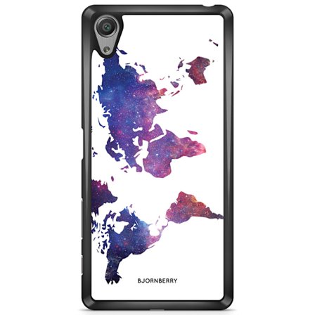Bjornberry Skal Sony Xperia X - Världkarta Rymd