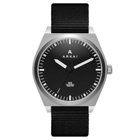 Haka | Montre noire et argentée simple pour hommes - Montres bracelet - pour Hommes - Arkai