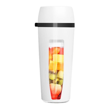 400 ml bærbar USB juicer kopp blender, mini juice blender med 2 oppdaterte kniver, frukt og babymat blender med kraftig motor-hvit