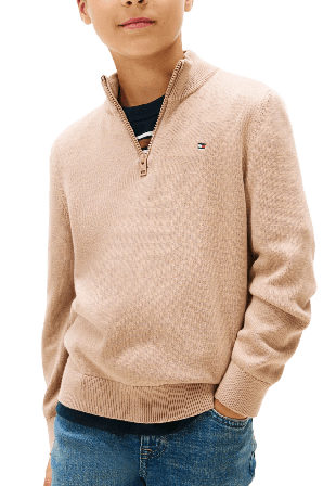 Tommy Hilfiger Tröja half-zip Hoodies & sweatshirts Herr Brun 140