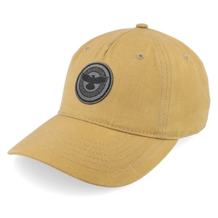 Vikings - Beige unconstructed Cap - Raven Viking 436 Waxed Cotton Dark Tan Dat Cap / Unstructured @ Hatstore