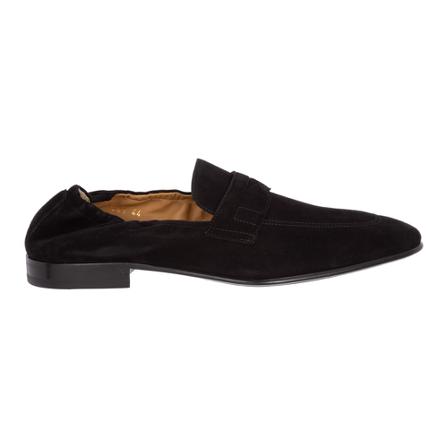 Lardini, Suede loafers moccasins Czarny, Mężczyzna, Rozmiar: 43 EU