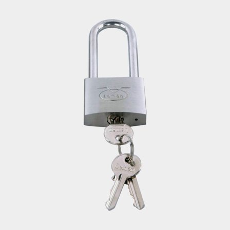 Candado LEMEN 40, con arco largo, Ø6 mm, plata