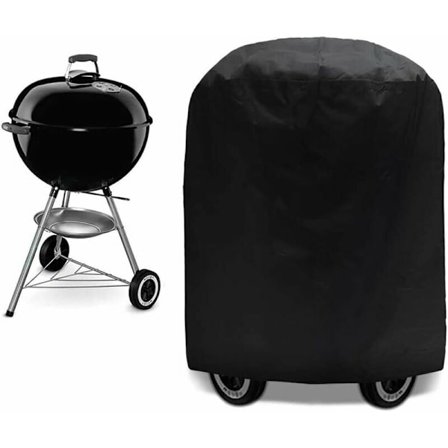 BBQ-trekk BBQ-presenning Grilltrekk Anti-UV/Anti-vann/Anti-fuktighet Vanntett Utendørs Grill Svart for Weber, Holland, -70 x 70cm