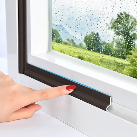 Brun 236 tum/6 m fönsterdrag exkluderare självhäftande dörr isolering