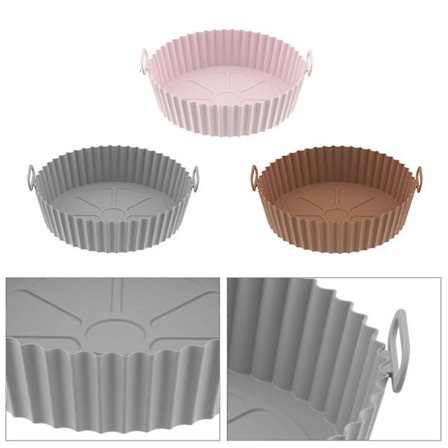 3-pack Air Fryer Silikonform, Air Fryer Ugnstillbehör, Återanvändbar Air Fryer Korg-26