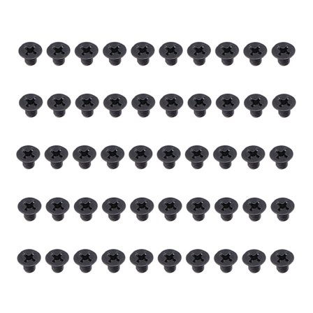 50 stk. M4 A2 70 Flat Cross Senkskrue M4x6 Reparasjonsvedlikehold Koblingsdel