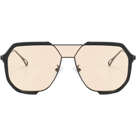 2025 Siste Modell Mote Oversized Firkantede Dame Solbriller Vintage Punk Menn Utendørs Briller Shades UV400 Champagne