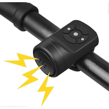 Elektrisk Cykelhorn, Cykelhorn Alarm 120db, Ipx4 Vattentät Elektrisk Cykelklocka Med Alarm, 4 Ringlägen [DB]