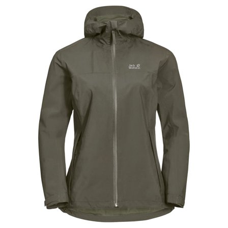 Jack Wolfskin Women's Jwp Shell Women rain jackets Green M