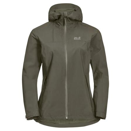 Jack Wolfskin Women's Jwp Shell Women rain jackets Green M