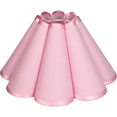 Dekorativ blomformad lampskärm i tyg för bordslampa, taklampskärm, heminredning