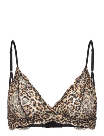 Lace Triangle Bralette Gold Understatement Underwear