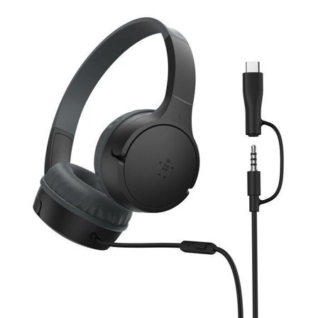 Belkin SoundForm Mini Wired On-Ear Hdphs-USB-C
