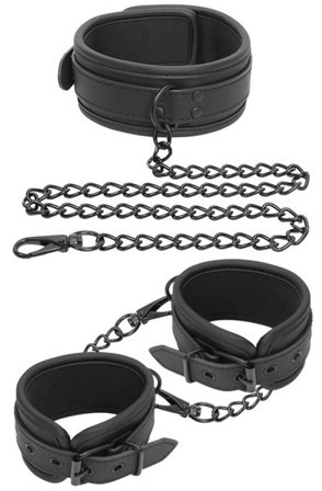 Vegan Collar & Hand Cuffs Set - Woome.pl