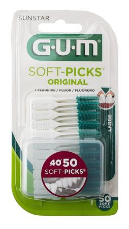 GUM Soft-Picks Original L 50 stk, Medicin & Pleje, Mund & Tandpleje, Tandstikker