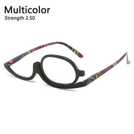 Roterande smink Läsglasögon Vikbara glasögon MULTICOLOR Multicolor Strength 2.50-Strength 2.50