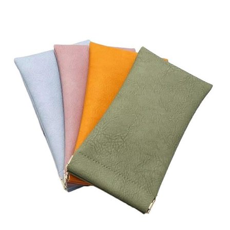 4-pak Bærbare Klemme Top Læder Brilleetuier