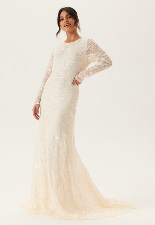 YAS florina Ls Train Dress Gardenia Vaatteet