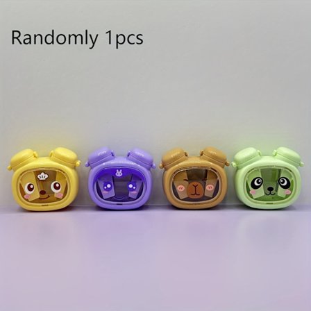 1 kpl Eläinpäinen lyijykynän teroitin 2-reikäisellä muotoilulla - manuaalinen lyijykynän teroitin söpöillä eläinpäillä (karhu, kissa)