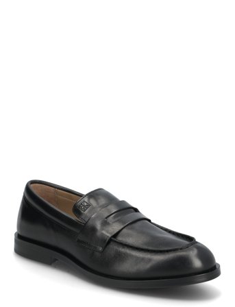 Calvin Klein Ess Rubber Penny Loafer Pol Lth - Black - 42