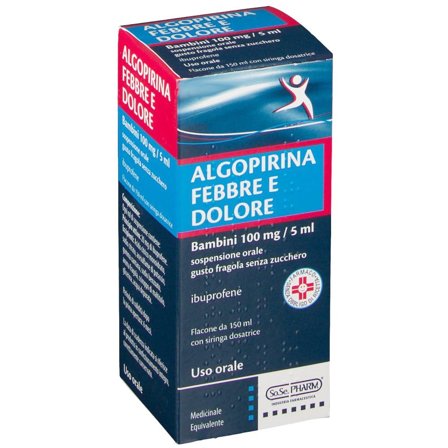 Algopirina Febbre E Dolore Bambini 100mg/5ml Gusto Fragola 150ml